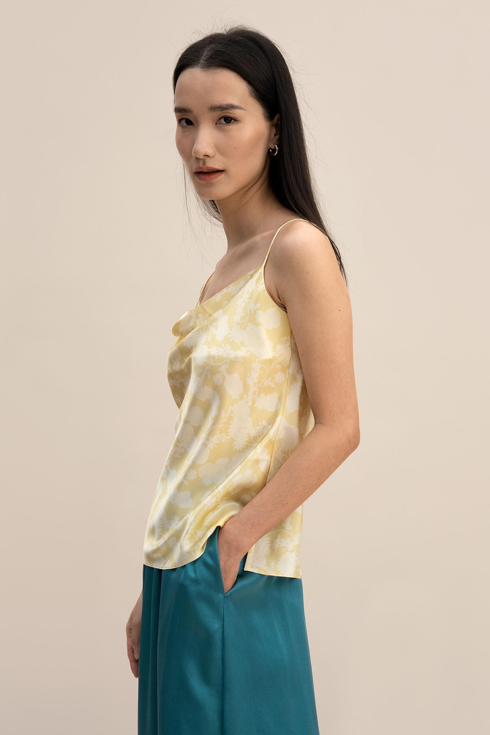 Shadow Print Cowl Neck Cami Product Image