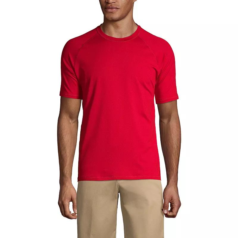 Men's Lands' End School Uniform Short Sleeve Active Tee,  Product Image