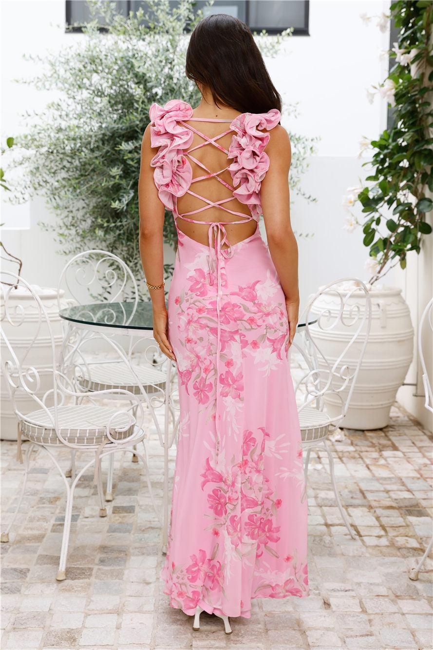 Daytime Luxe Maxi Dress Pink Product Image