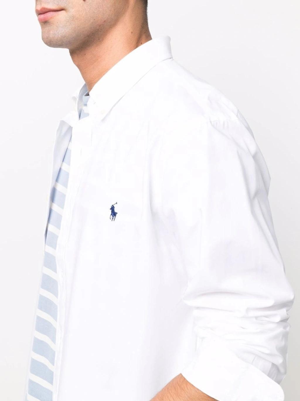 POLO RALPH LAUREN Long Sleeve Sport Shirt Clothing In White Product Image