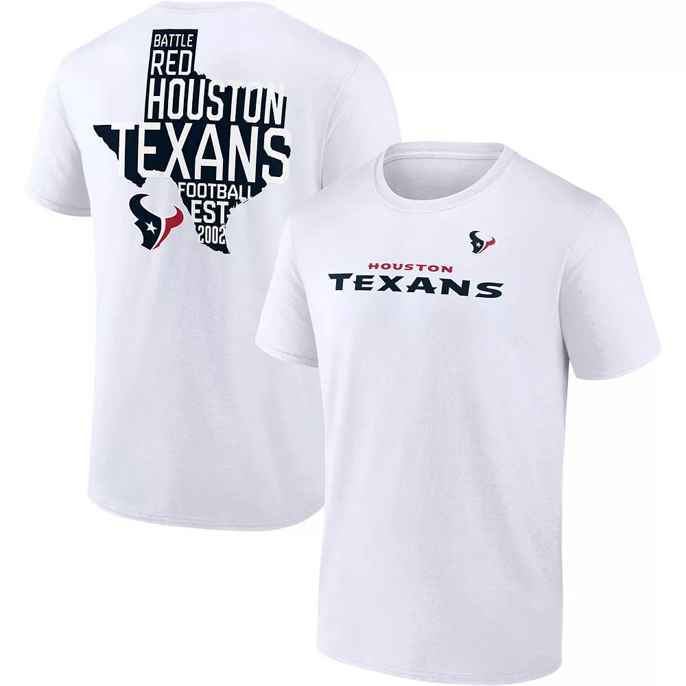 Men's Fanatics White Houston Texans Hot Shot State T-Shirt, Size: Medium Product Image