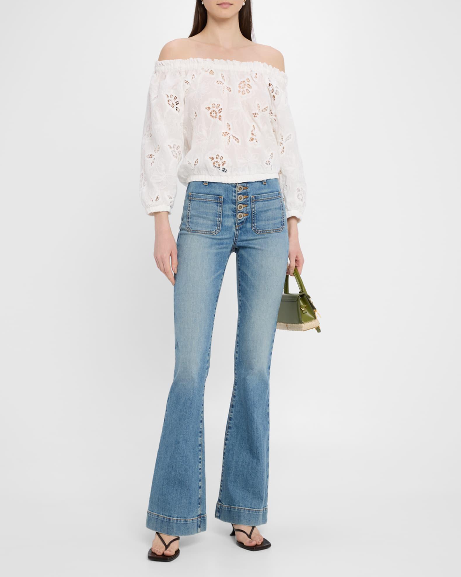 Rosalia Embroidered Off-Shoulder Blouse Product Image