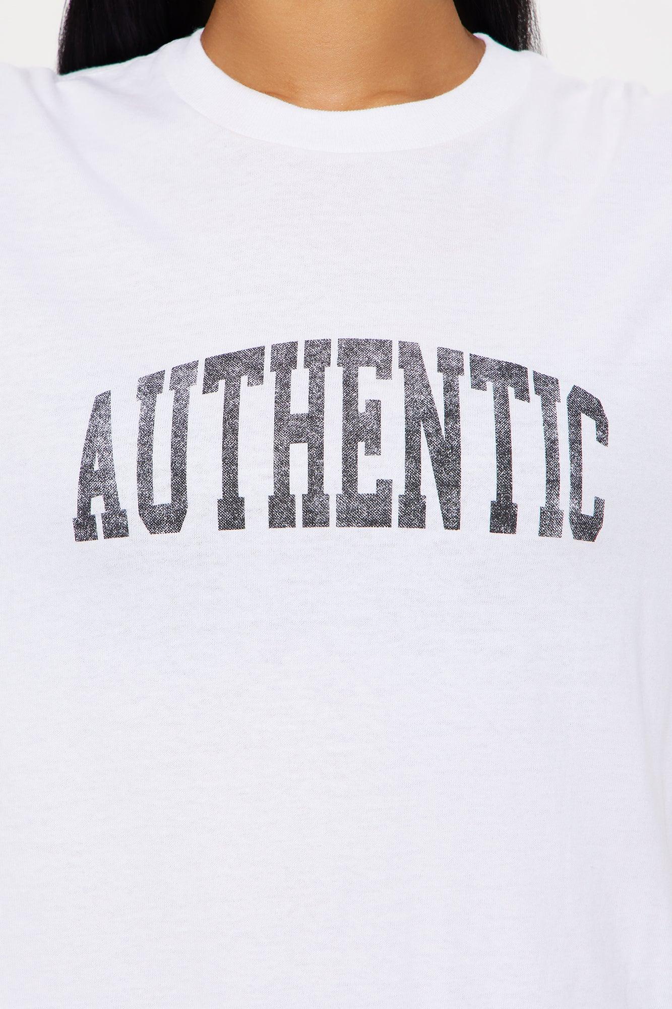 Authentic Oversized Tee - White Female Product Image