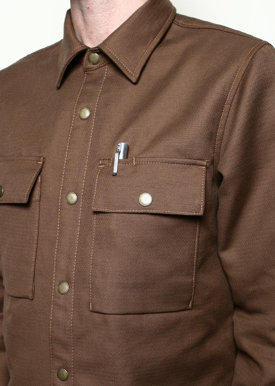 Oxford Overshirt // Brushed Brown Product Image