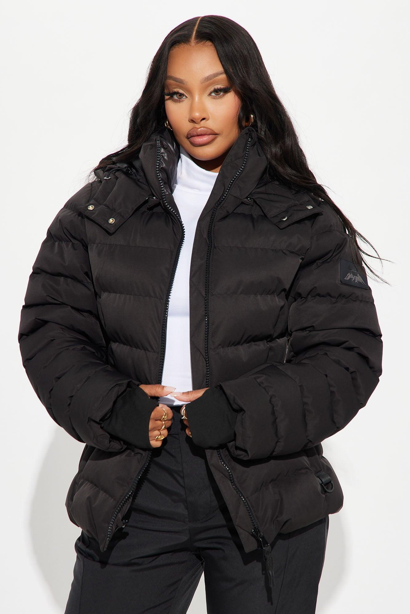 Grab My Skis Puffer Jacket - Black Product Image
