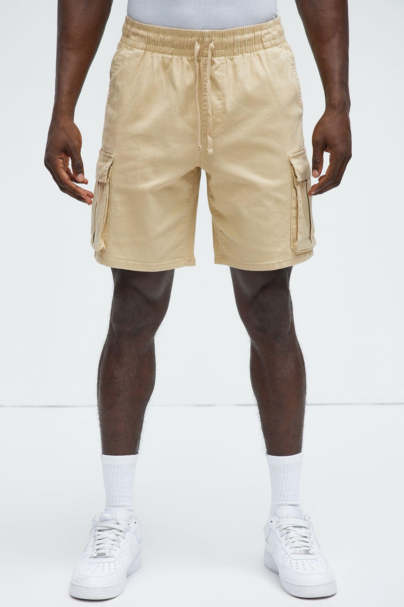 Twill Volley Cargo Shorts - Khaki Product Image