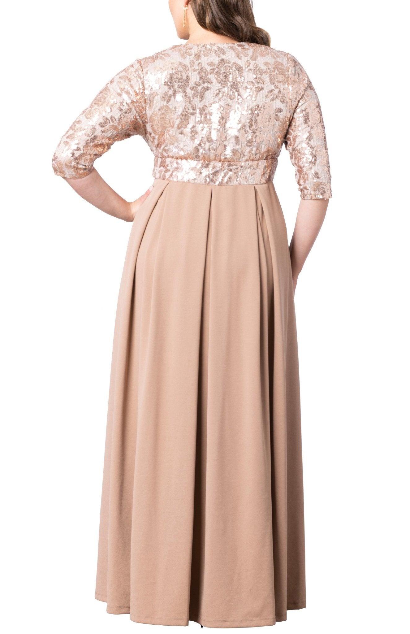 Havana Color Block Maxi Dress - Plus Product Image