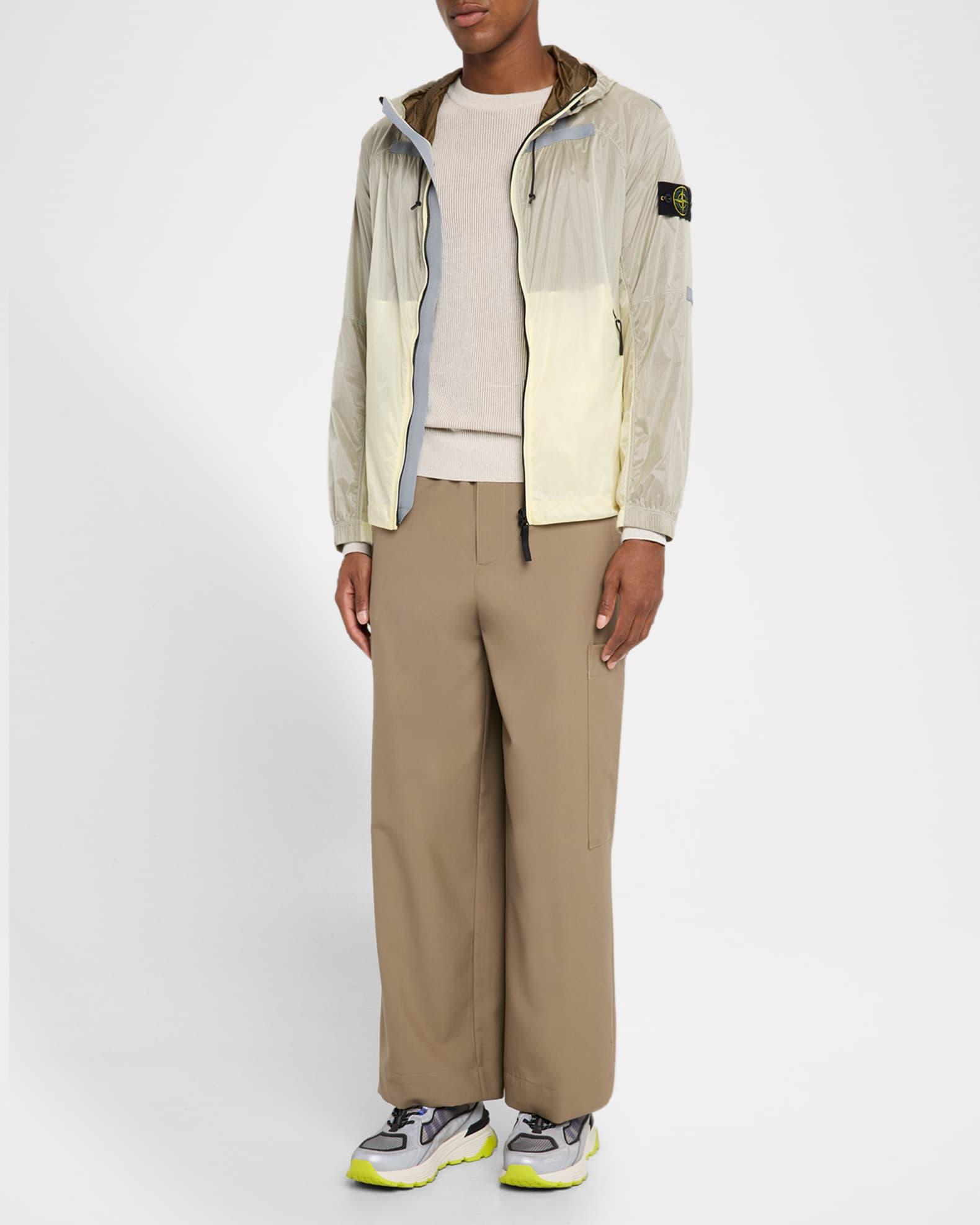 Men's Reflective Colorblock Nylon Jacket Product Image