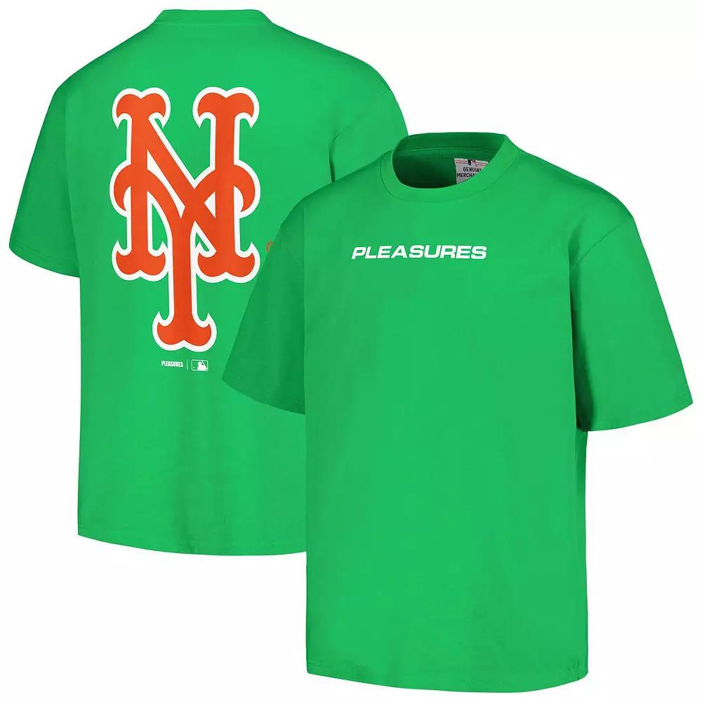 Men's PLEASURES Green New York Mets Ballpark T-Shirt,  Product Image