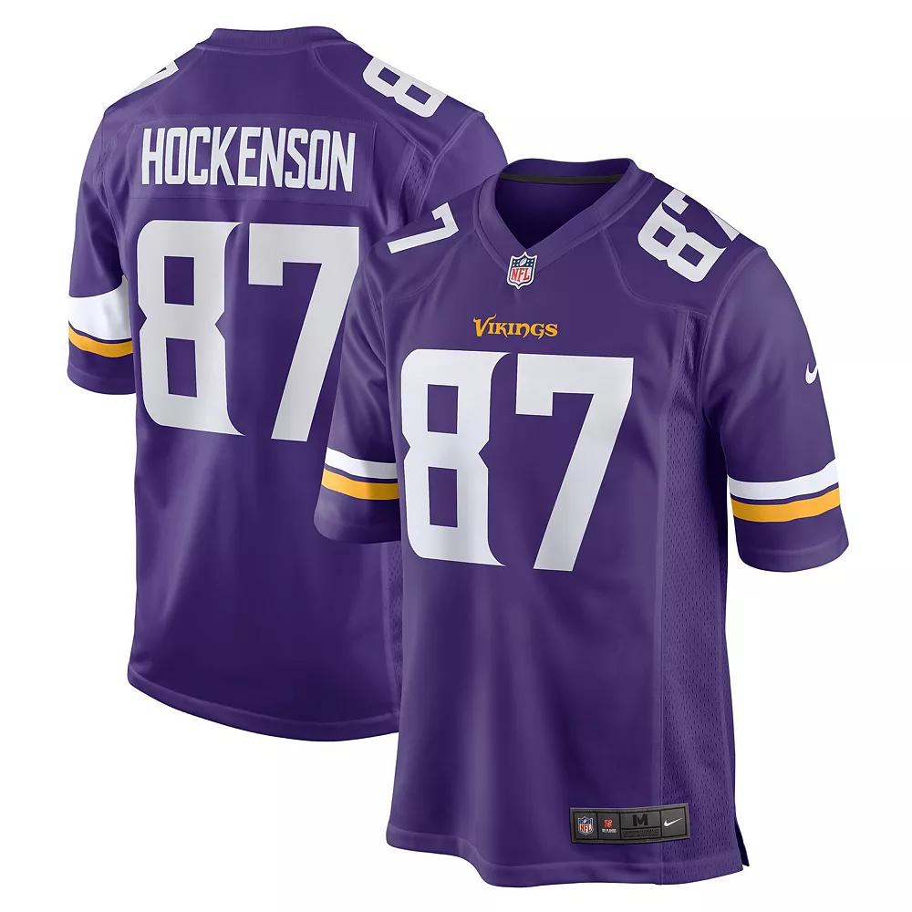 Men's Nike T.J. Hockenson Purple Minnesota Vikings Game Player Jersey,  Product Image
