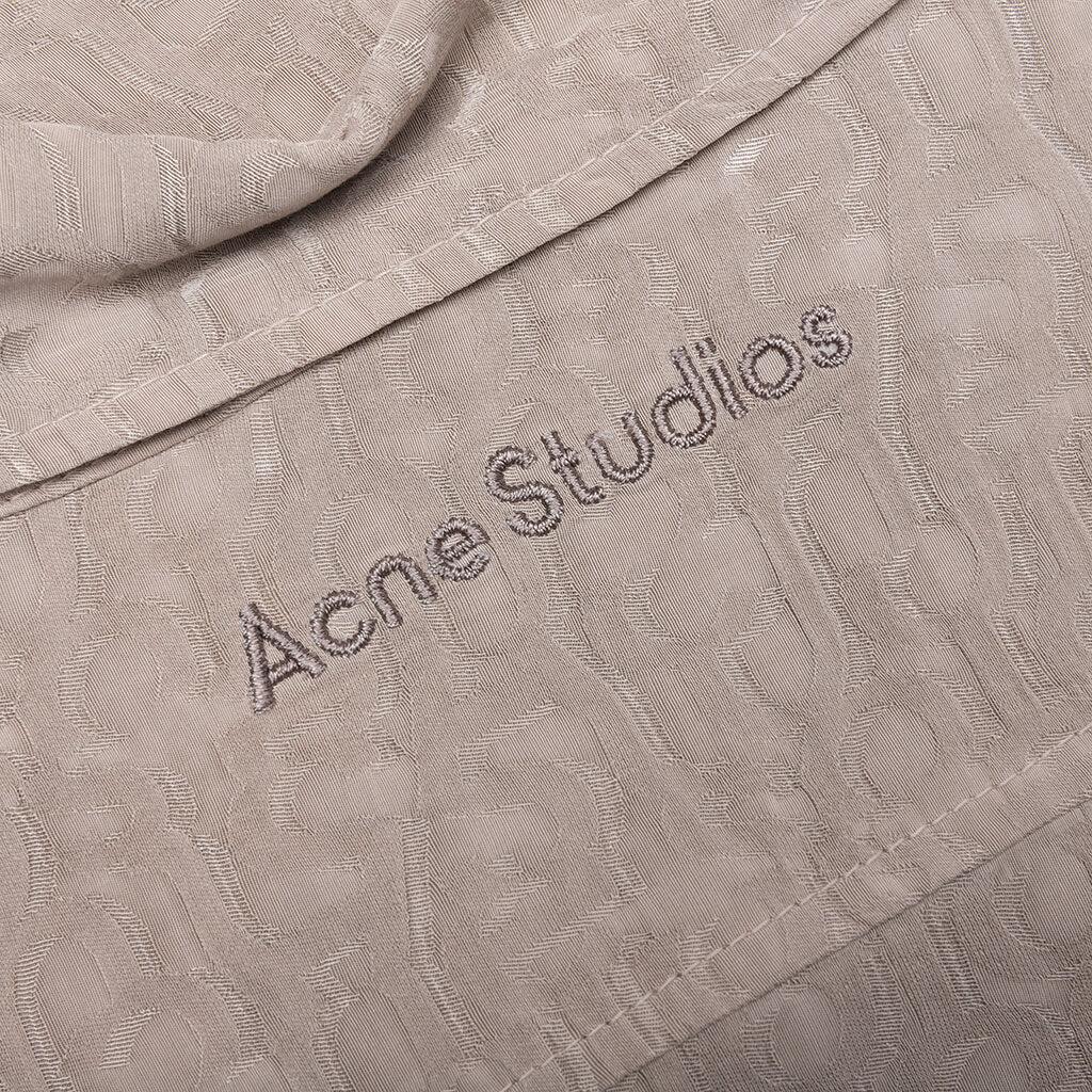 Monogram Button Up Shirt - Warm Grey Male Product Image