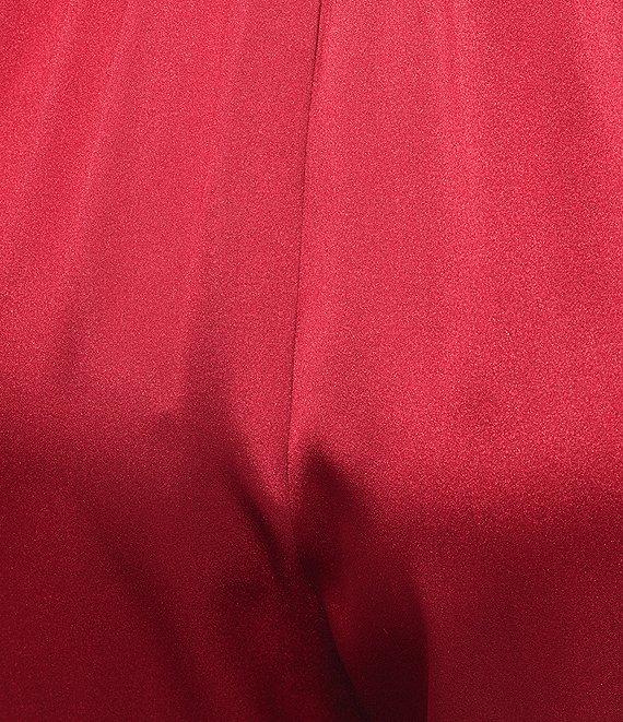 Caroline Rose Soft Satin Coordinating Straight-Leg Pull-On Pants Product Image