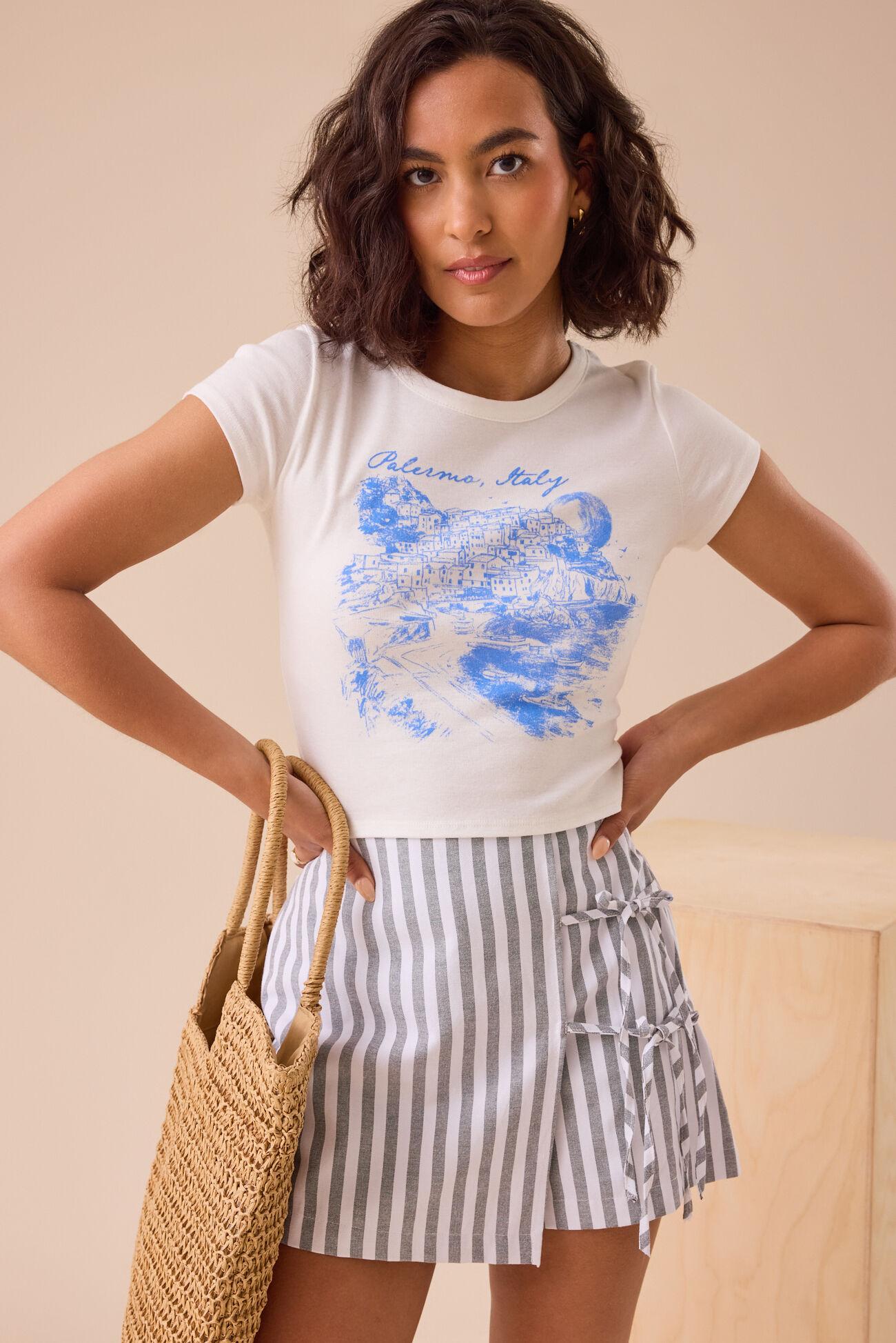 Veda Tie Front Skort Product Image