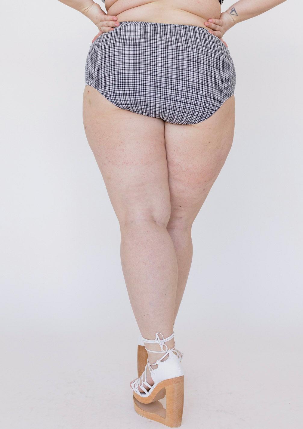 Neve Bikini Bottom - Graphic Gingham Product Image