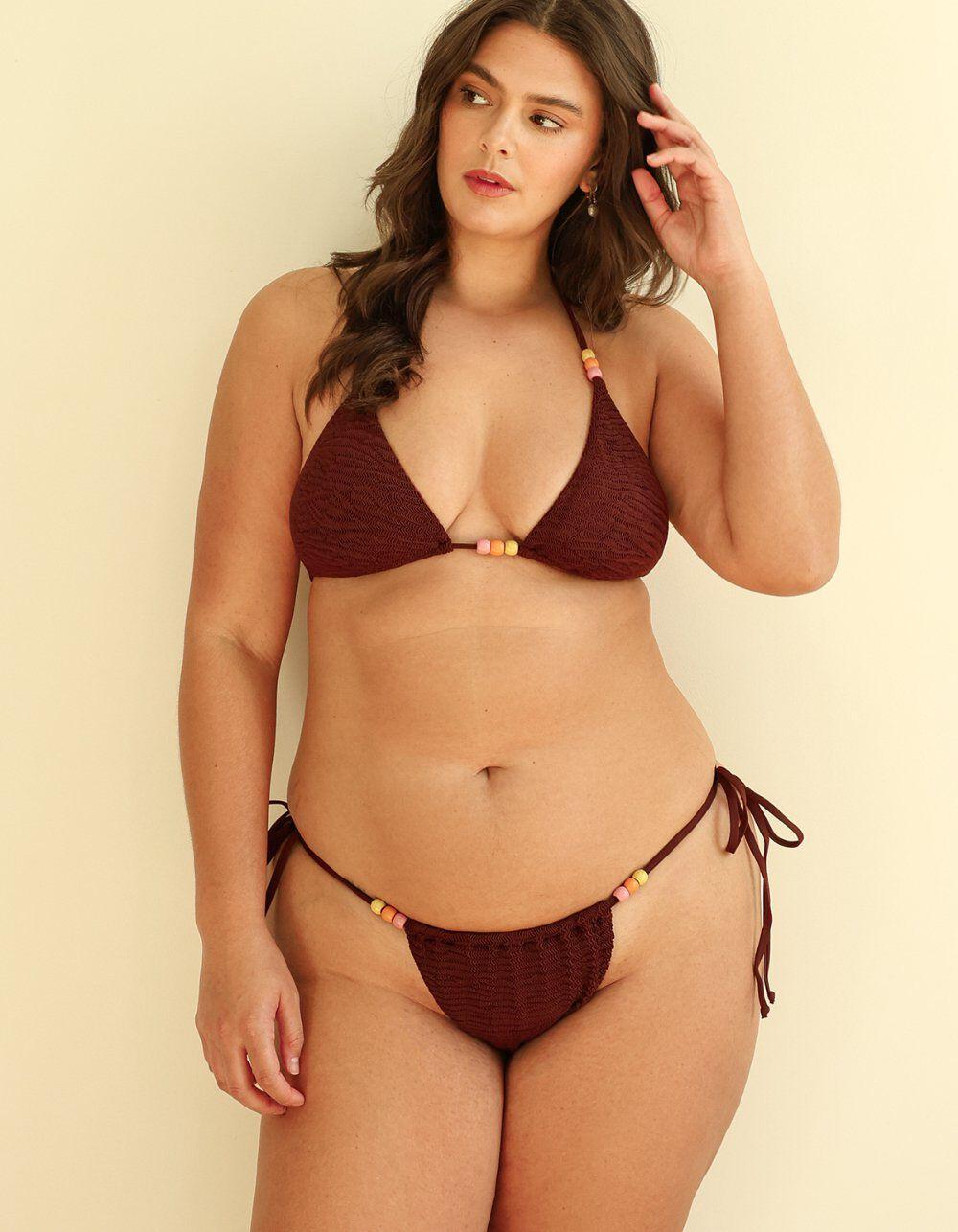 DIPPIN' DAISY'S Bora Cheeky Bikini Bottoms - DARK BROWN Product Image