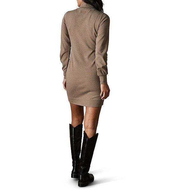 The Normal Brand Puremeso Mock Neck Long Sleeve Knit Dress Product Image