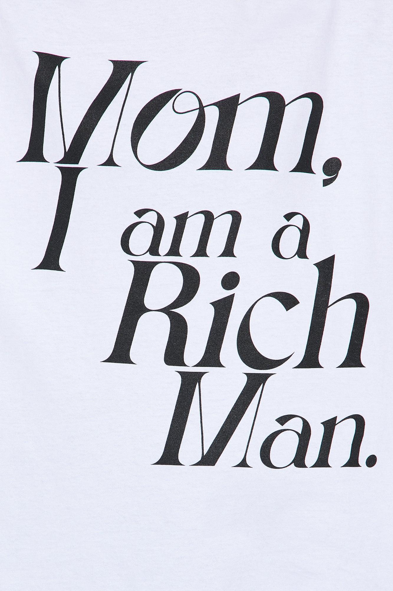 Cher Rich Man Washed Oversized Tee - White Product Image