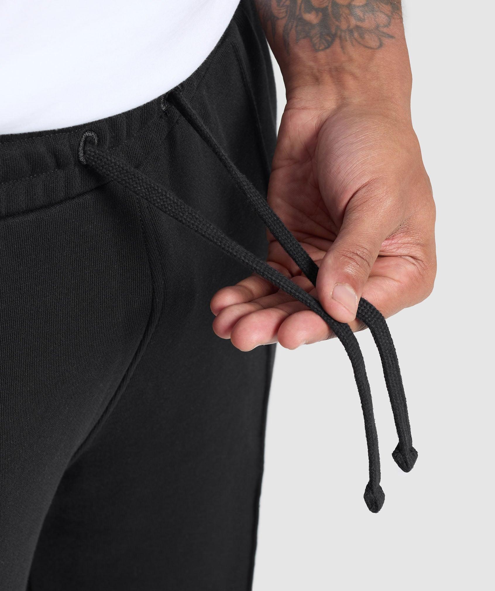 Gymshark Wide Leg Pants - Black Male Product Image