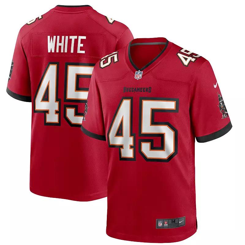 Men's Nike Devin White Red Tampa Bay Buccaneers Player Game Jersey, Size: 2XL Product Image