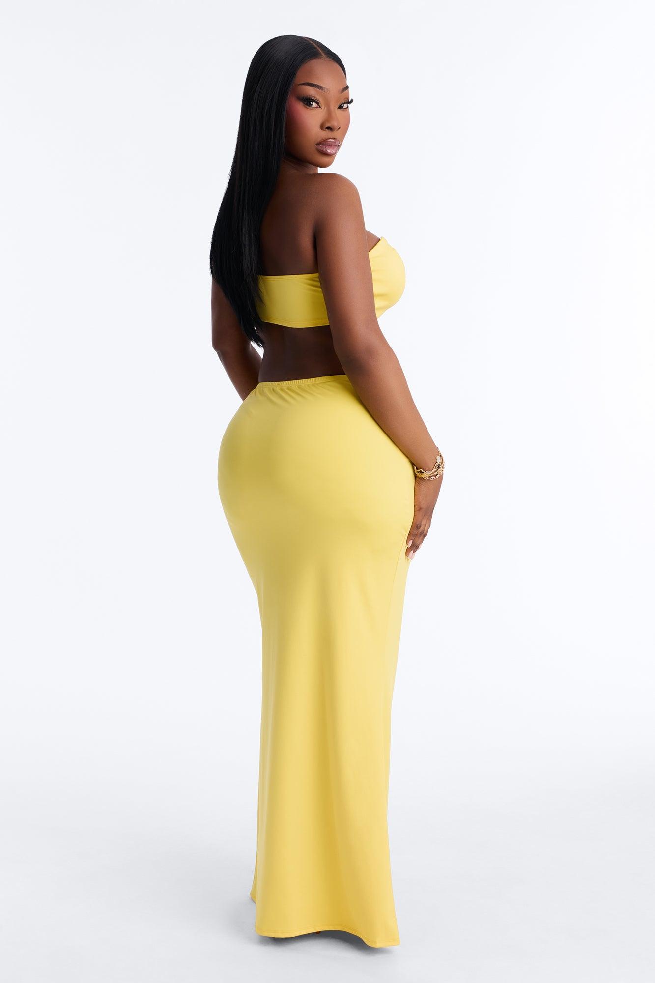 Cadence Hardware Maxi Skirt Set - Yellow Female Product Image