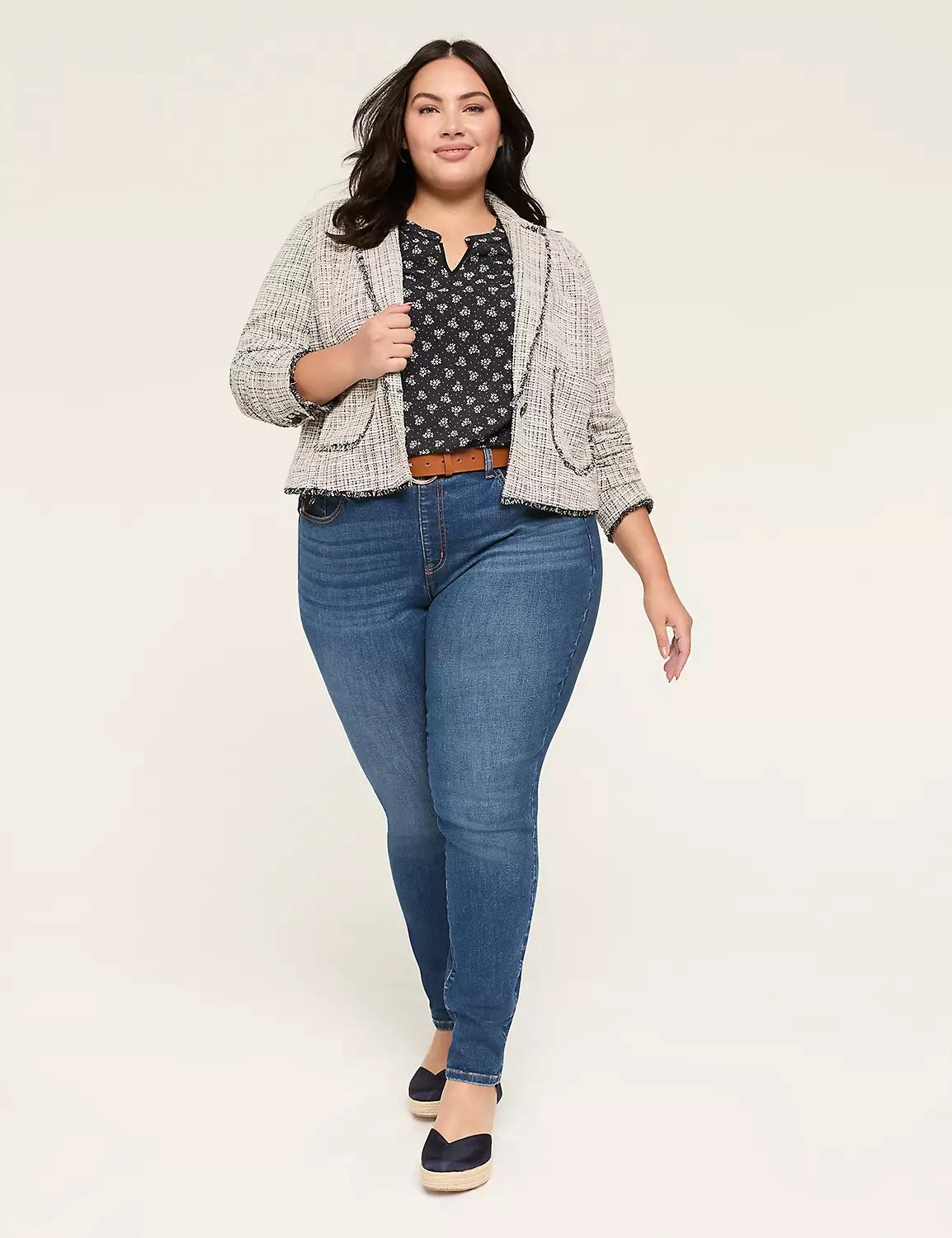 Knit Tweed Short Jacket Product Image