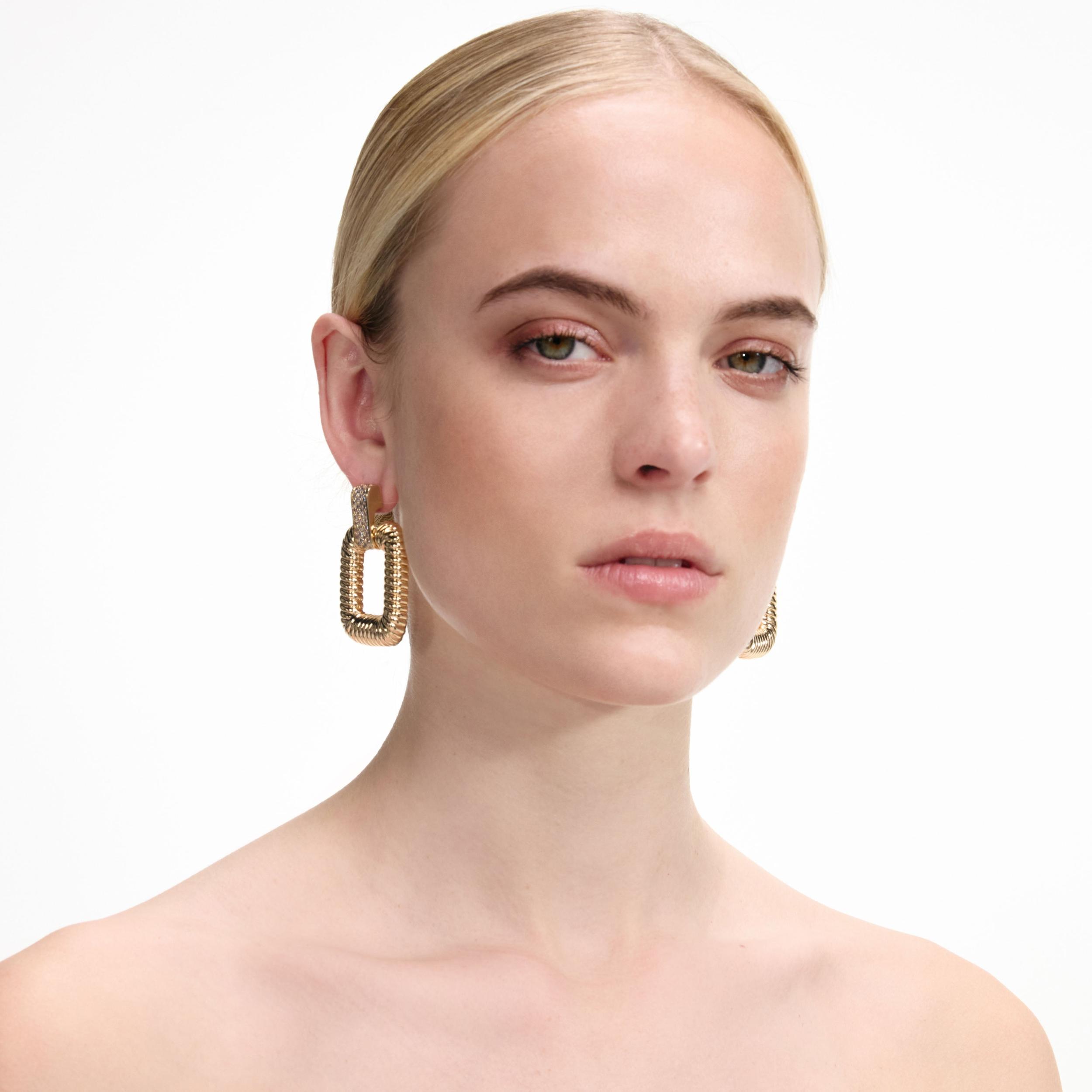 Gold Knocker Earrings Product Image