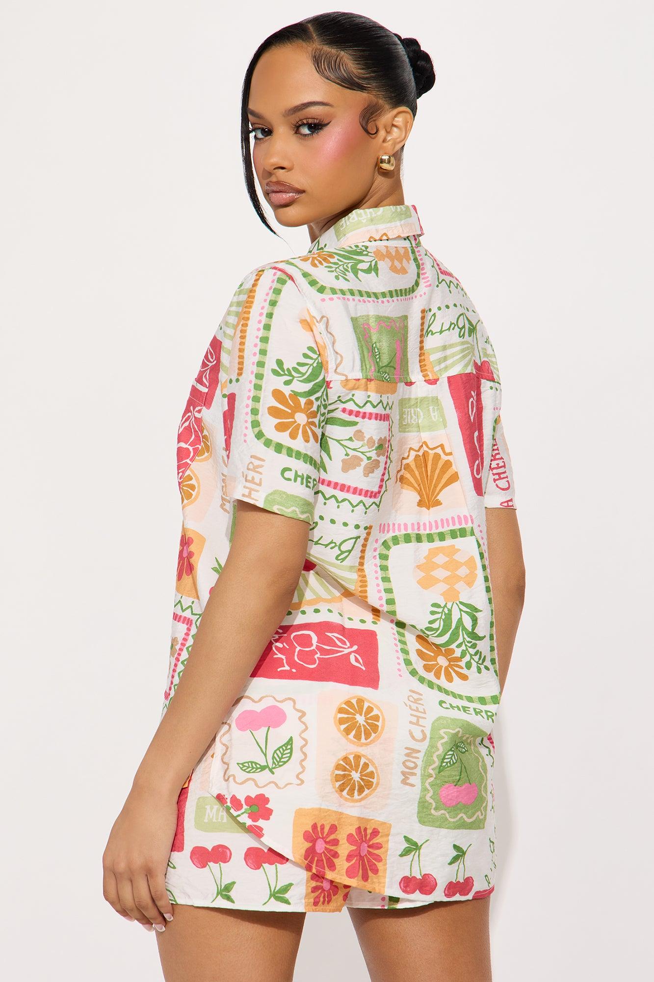 Tropical Dreams Short Set - Multi Color Product Image