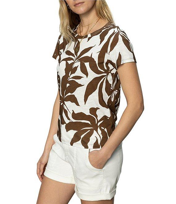 Sanctuary The Perfect Tee Crew Neck Printed Short Sleeve Top Product Image