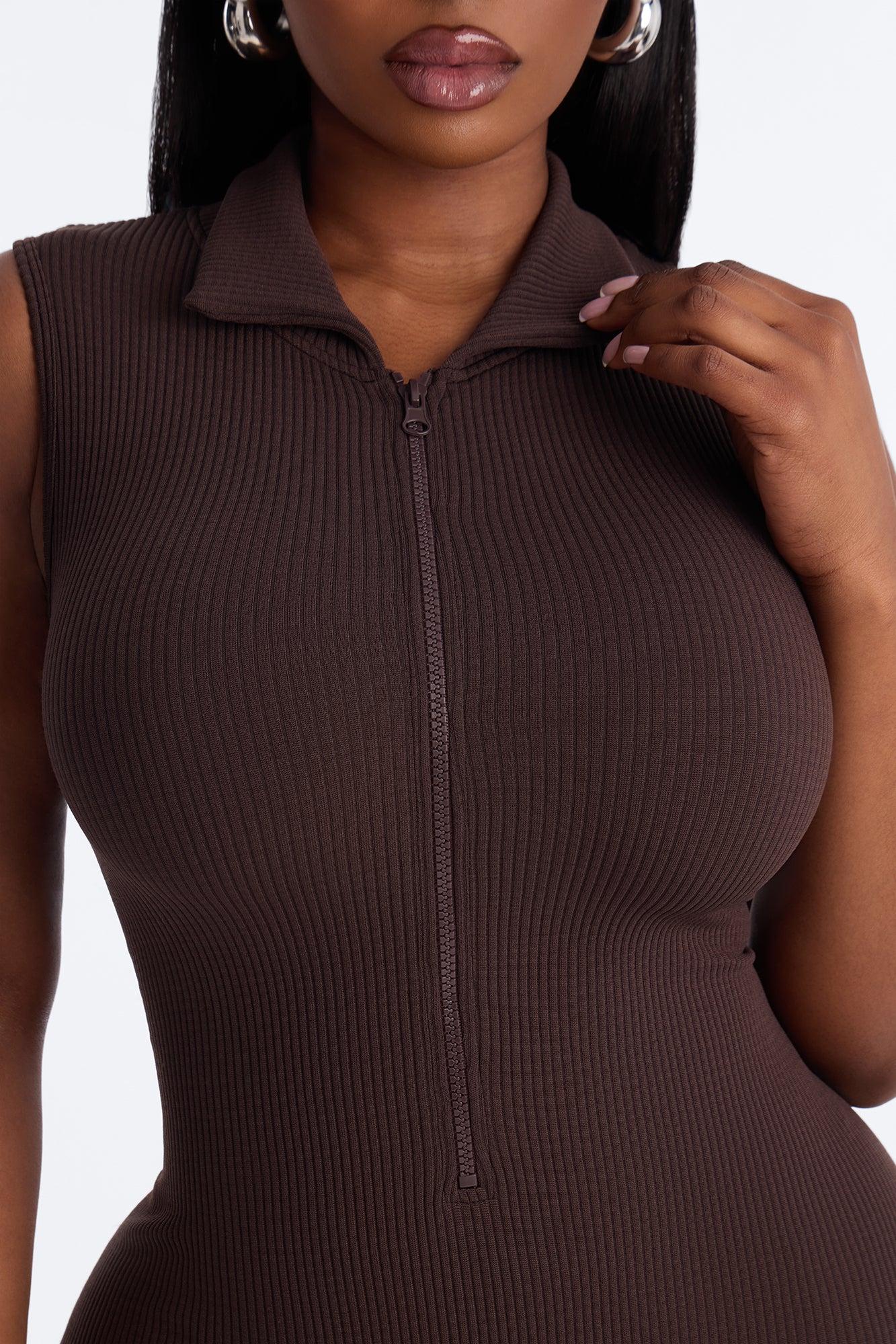 Brynne Seamless Jumpsuit - Chocolate Female Product Image
