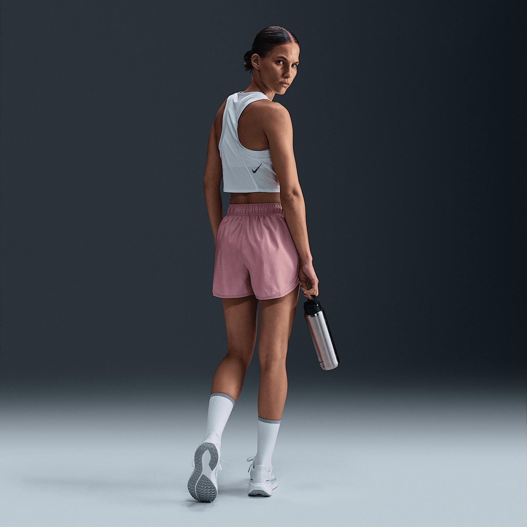 Nike Womens Tempo Dri-FIT Mid-Rise Brief-Lined Running Shorts | HM6096-017 Product Image