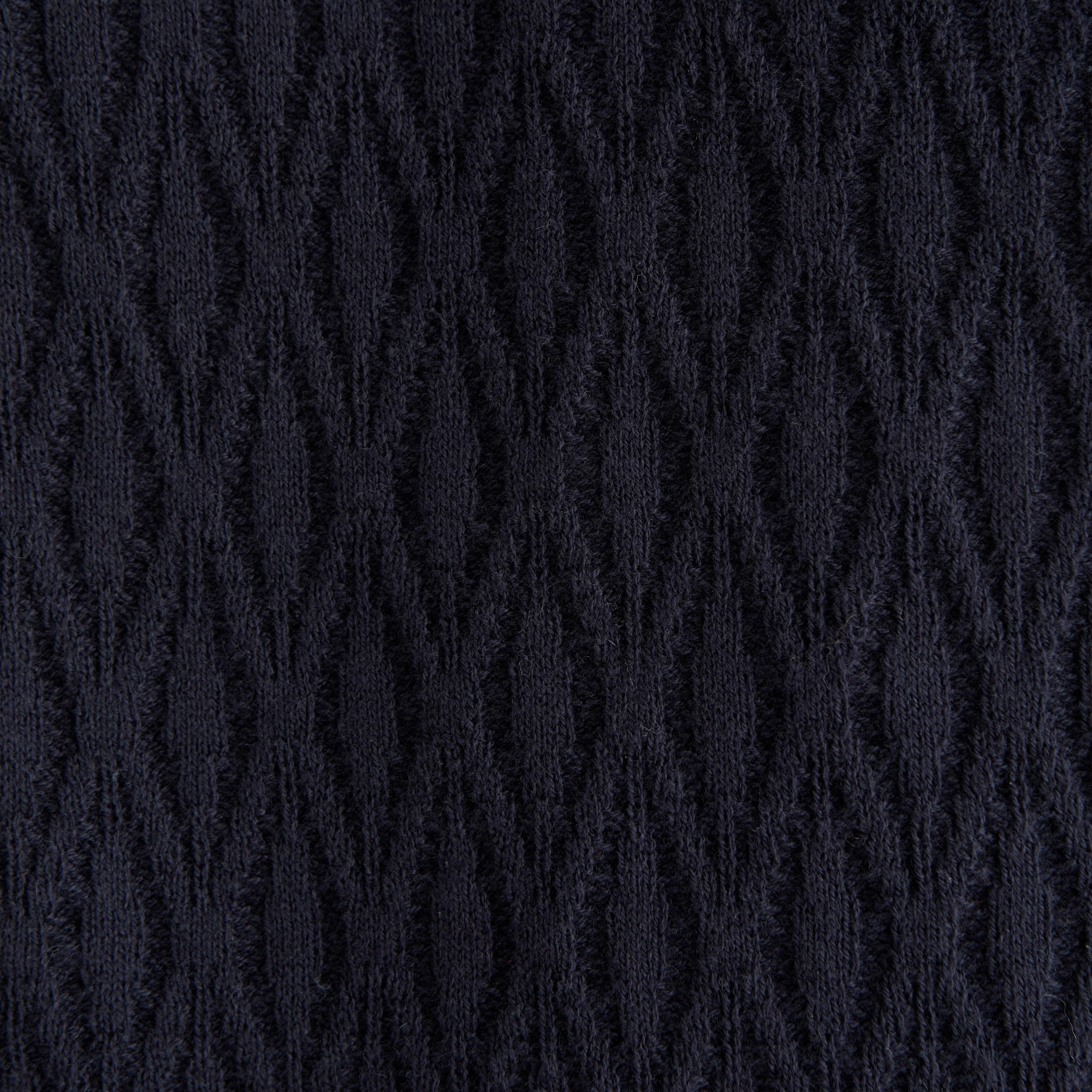Jacquard Pattern Button-Through Sweater Polo Product Image