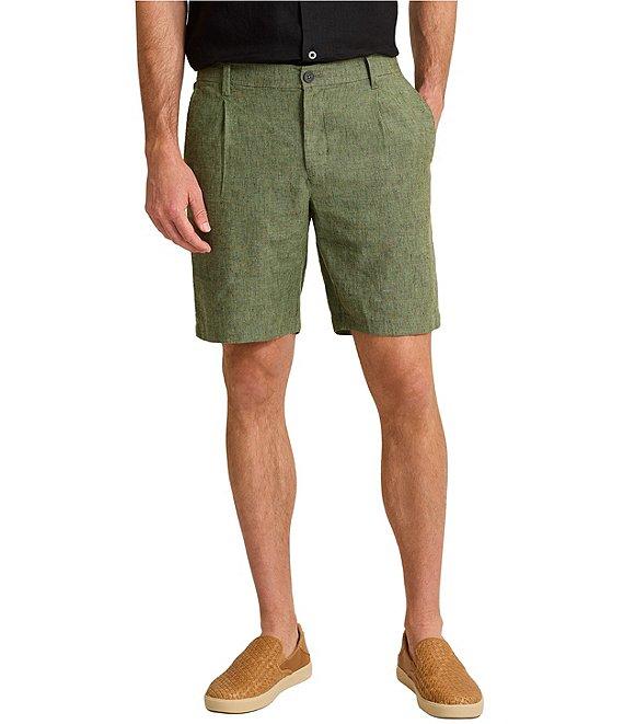Tommy Bahama Isla Sands Stripe Single Pleat 9#double; Inseam Shorts Product Image