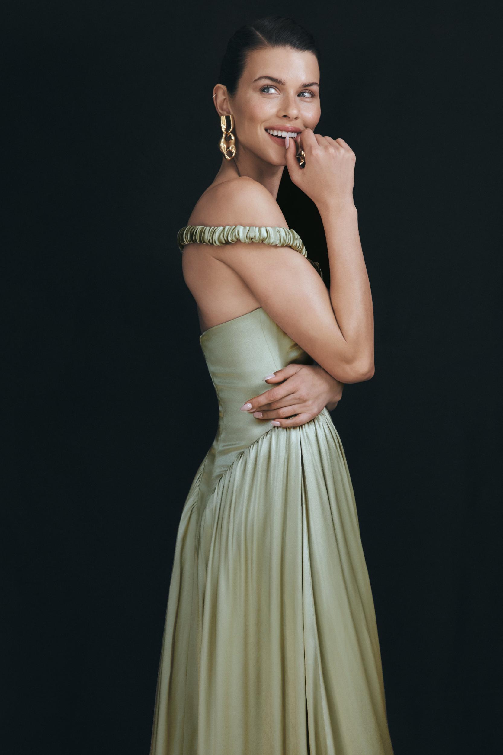 Coco Dropped Waist Maxi Dress - Sage Product Image