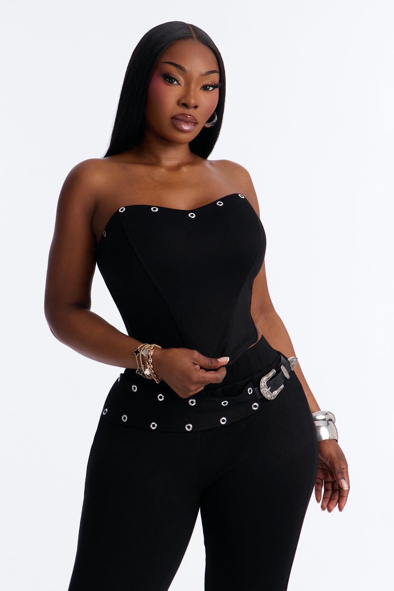 Nashville Nights Flared Pant Set - Black Female Product Image