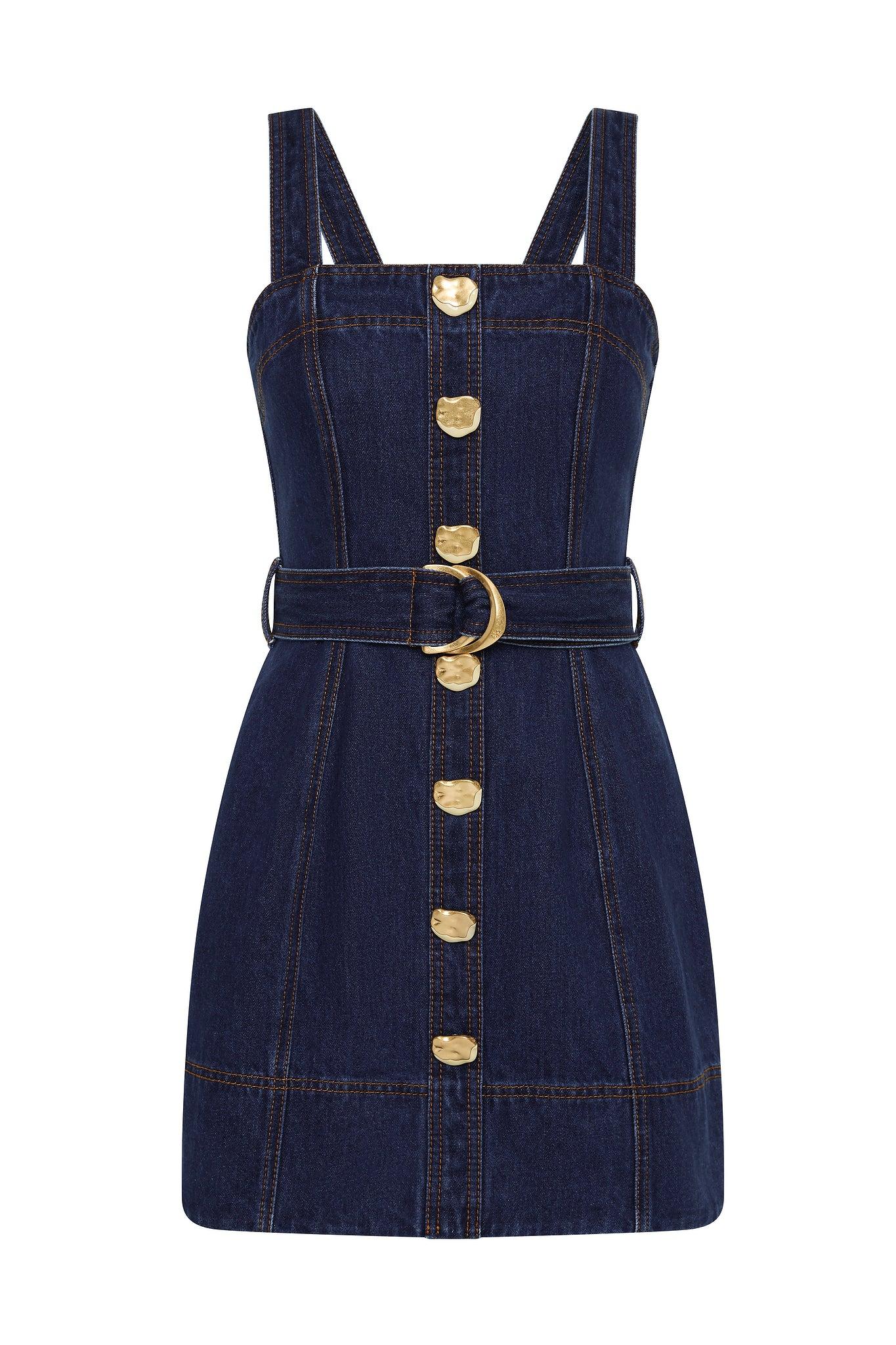 Gianna Denim Mini Dress Product Image