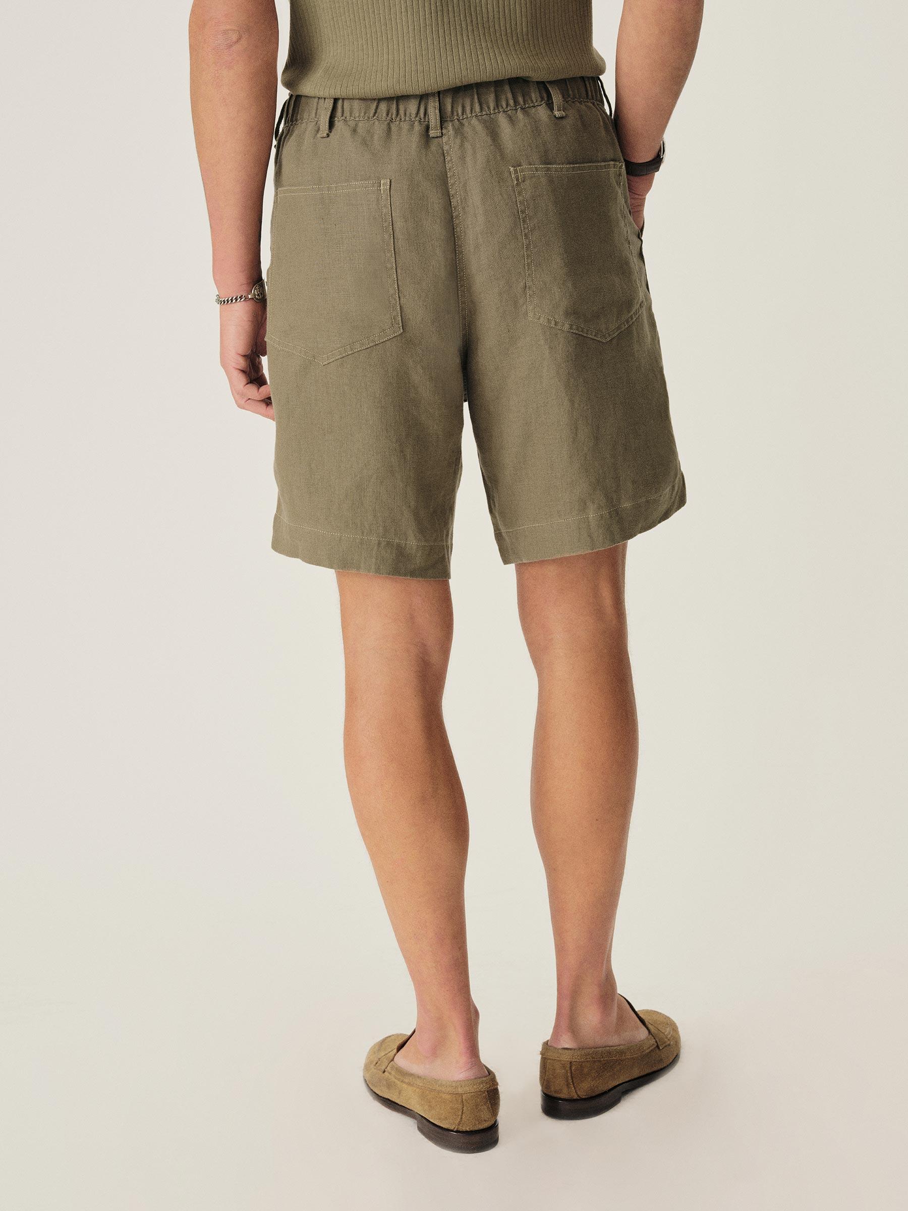 Desert Olive Loomed Linen OG-107 Fatigue Short Product Image