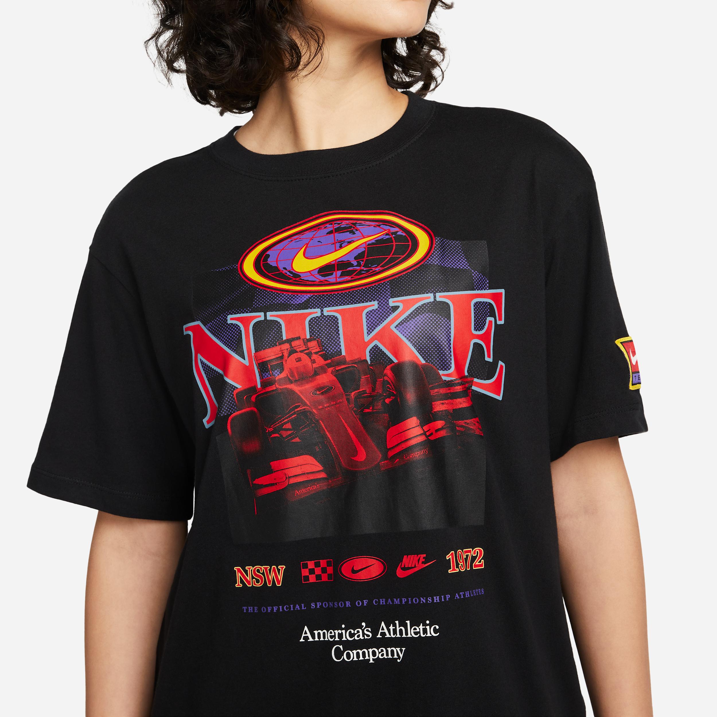 Womens Nike Sportswear Essential Americana T-Shirt | DV9658-010 Product Image