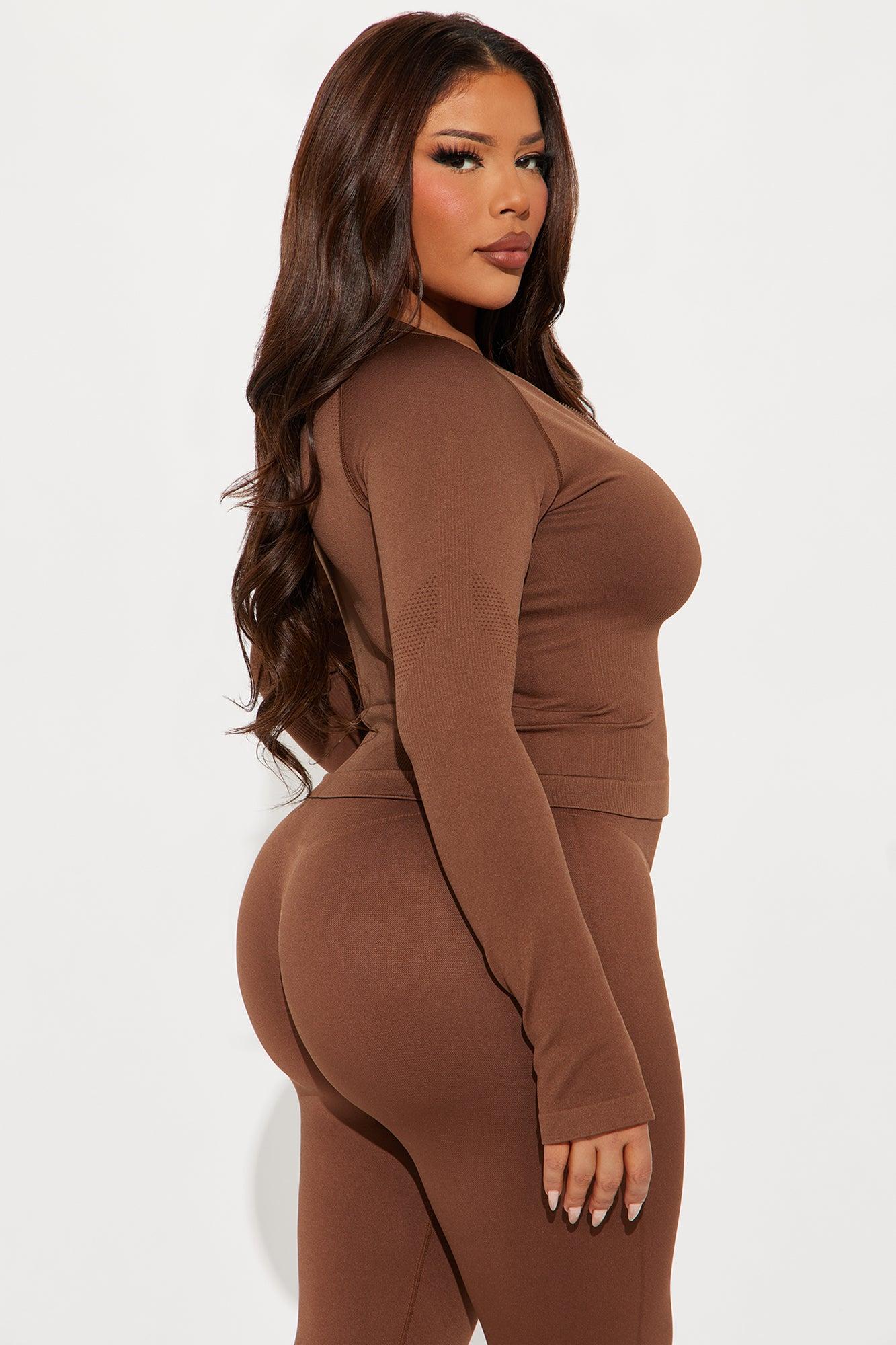 Smooth Sculpt Seamless Active Jacket - Mocha Product Image