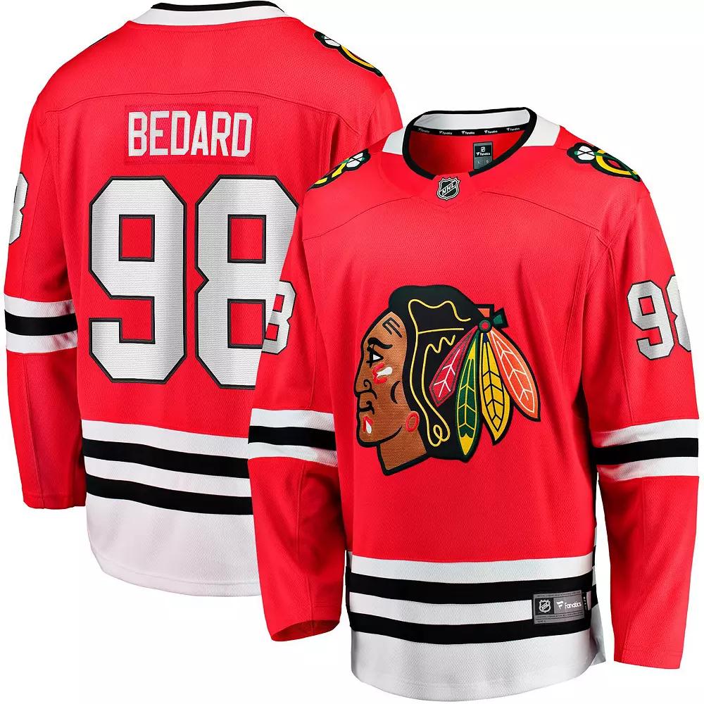Men's Fanatics Connor Bedard Red Chicago Blackhawks Home Breakaway Player Jersey, Size: 4XL Product Image