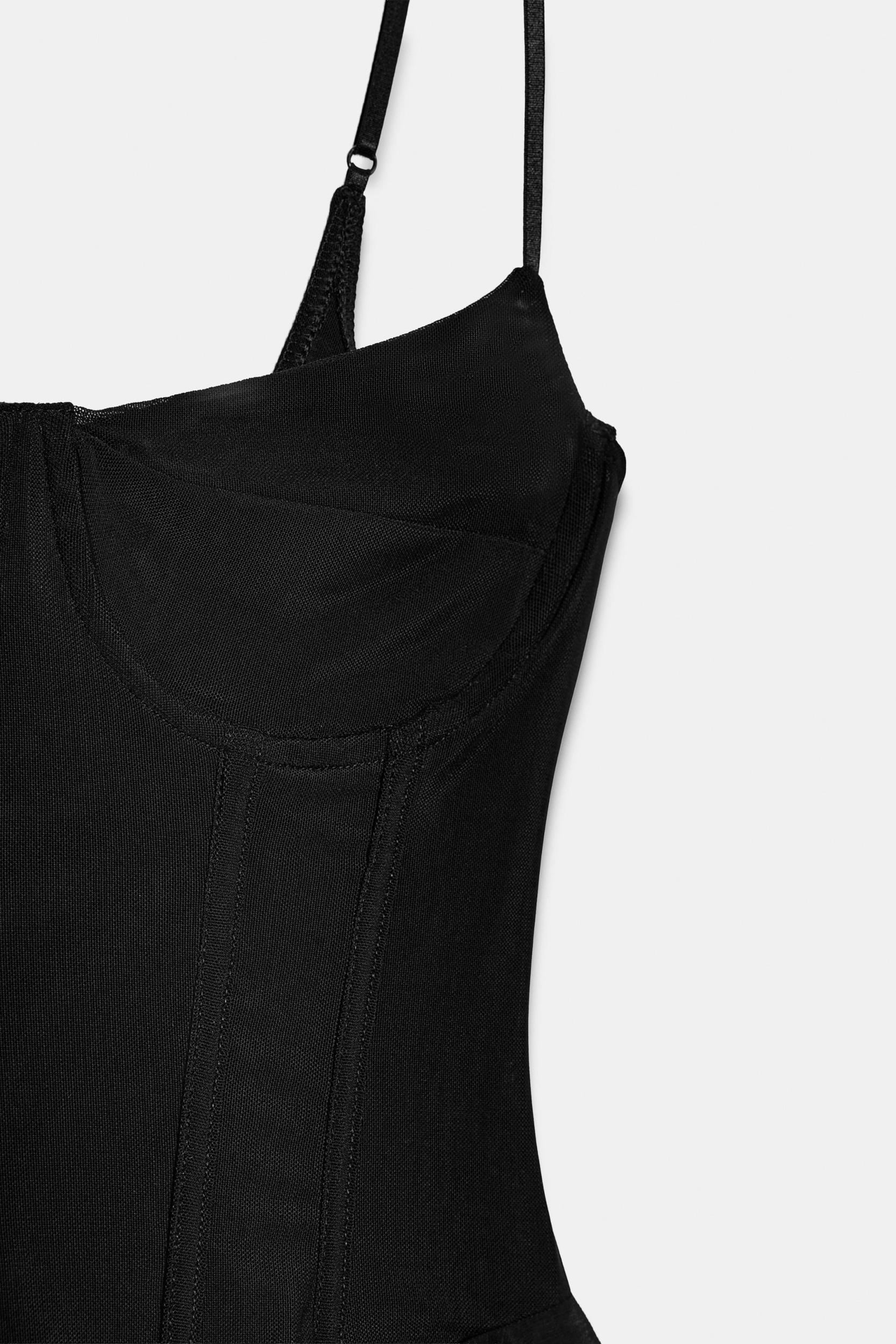 RUFFLED TULLE CORSET Product Image