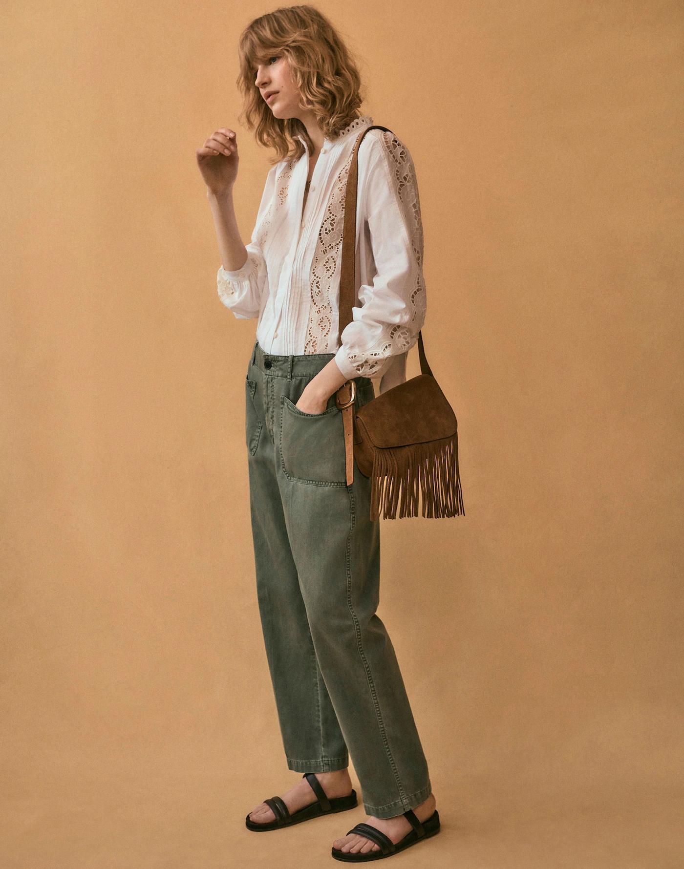 The Tall Taper-Leg Utility Pant in Garment-Dyed Twill Product Image