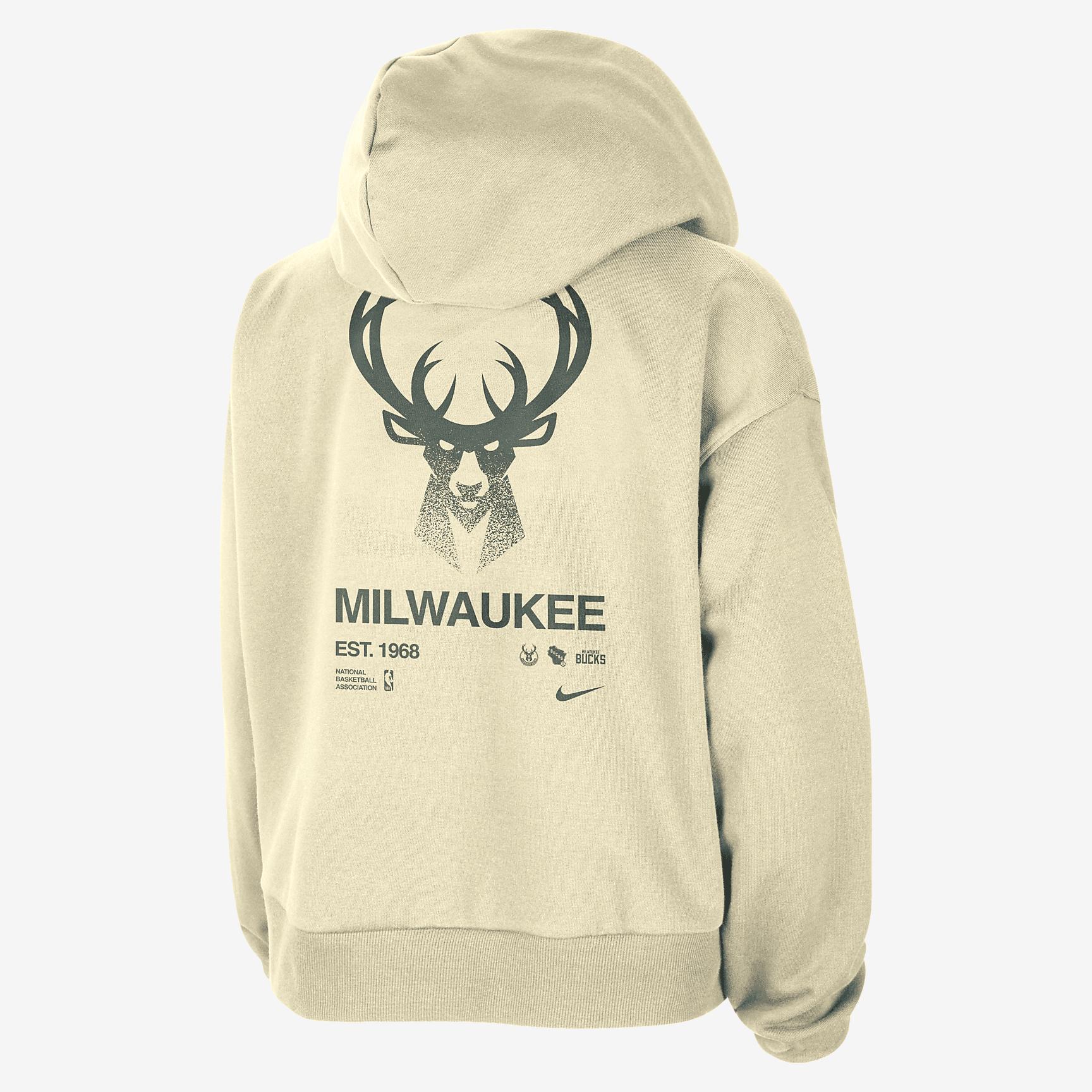 Milwaukee Bucks Standard Issue Nike Women's Dri-FIT NBA Pullover Hoodie Product Image