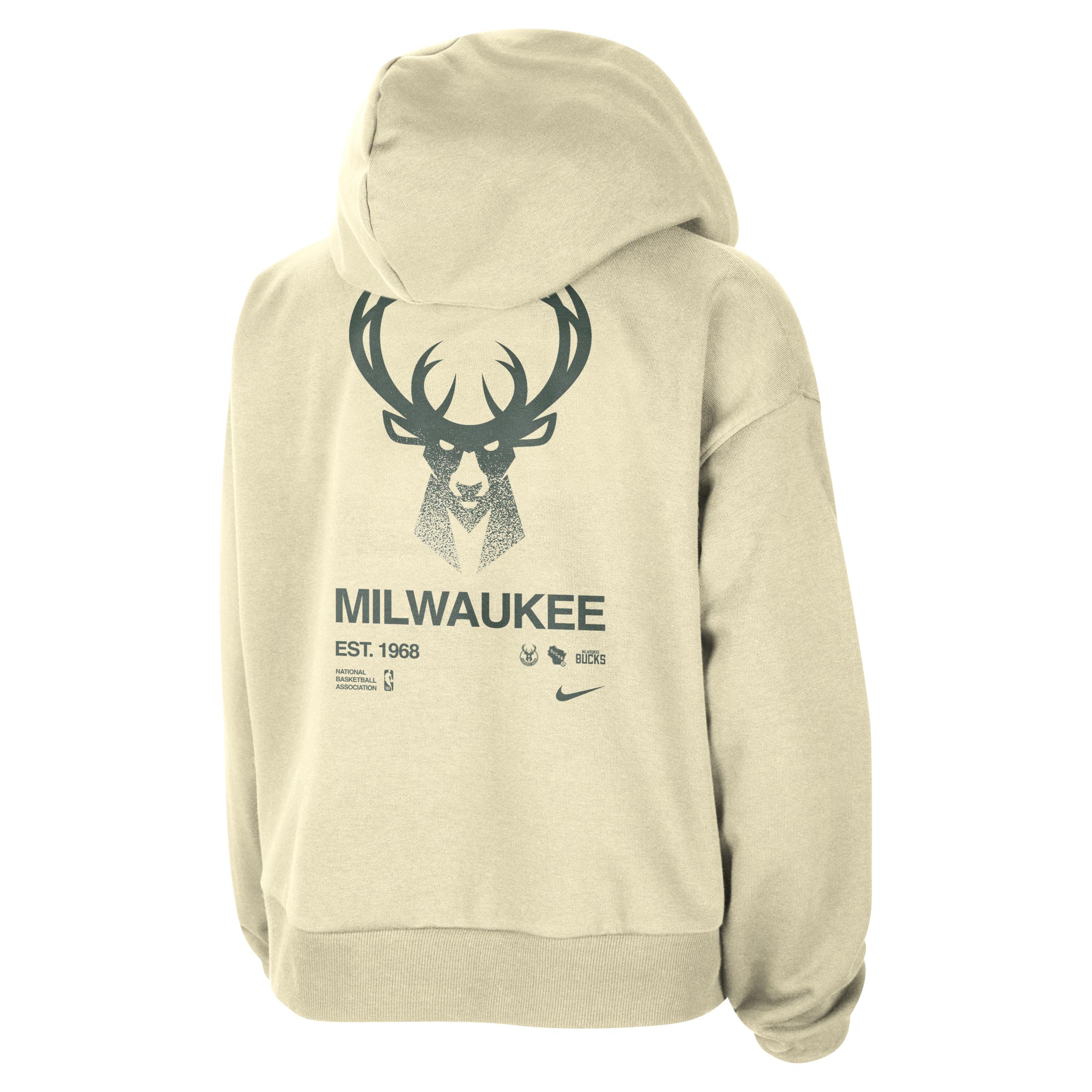 Milwaukee Bucks Standard Issue Nike Women's Dri-FIT NBA Pullover Hoodie Product Image