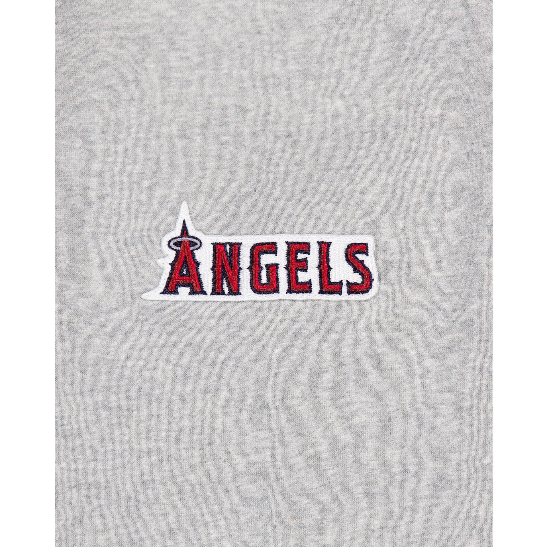 Los Angeles Angels Gray Logo Select Full-Zip Hoodie Male Product Image