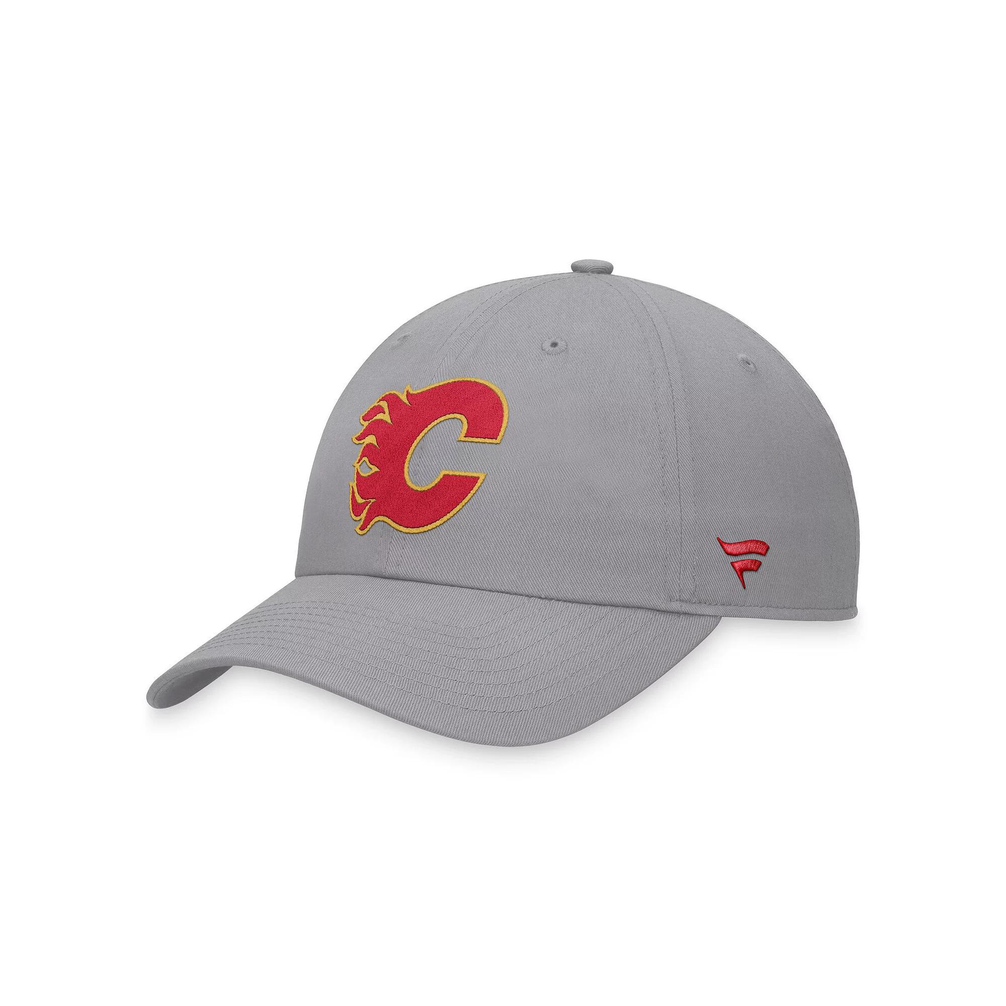 Men's Fanatics Branded Gray Calgary Flames Extra Time Adjustable Hat, Flm Grey Product Image