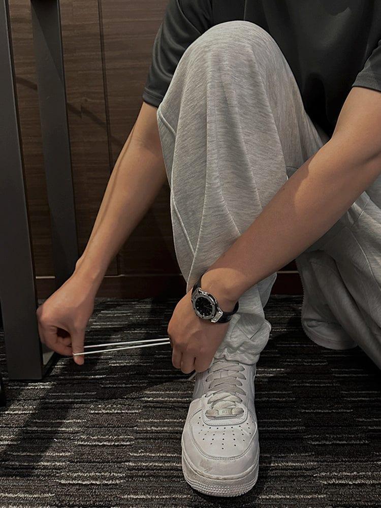 RT No. 12658 GRAY PLEATED SWEATPANTS Product Image