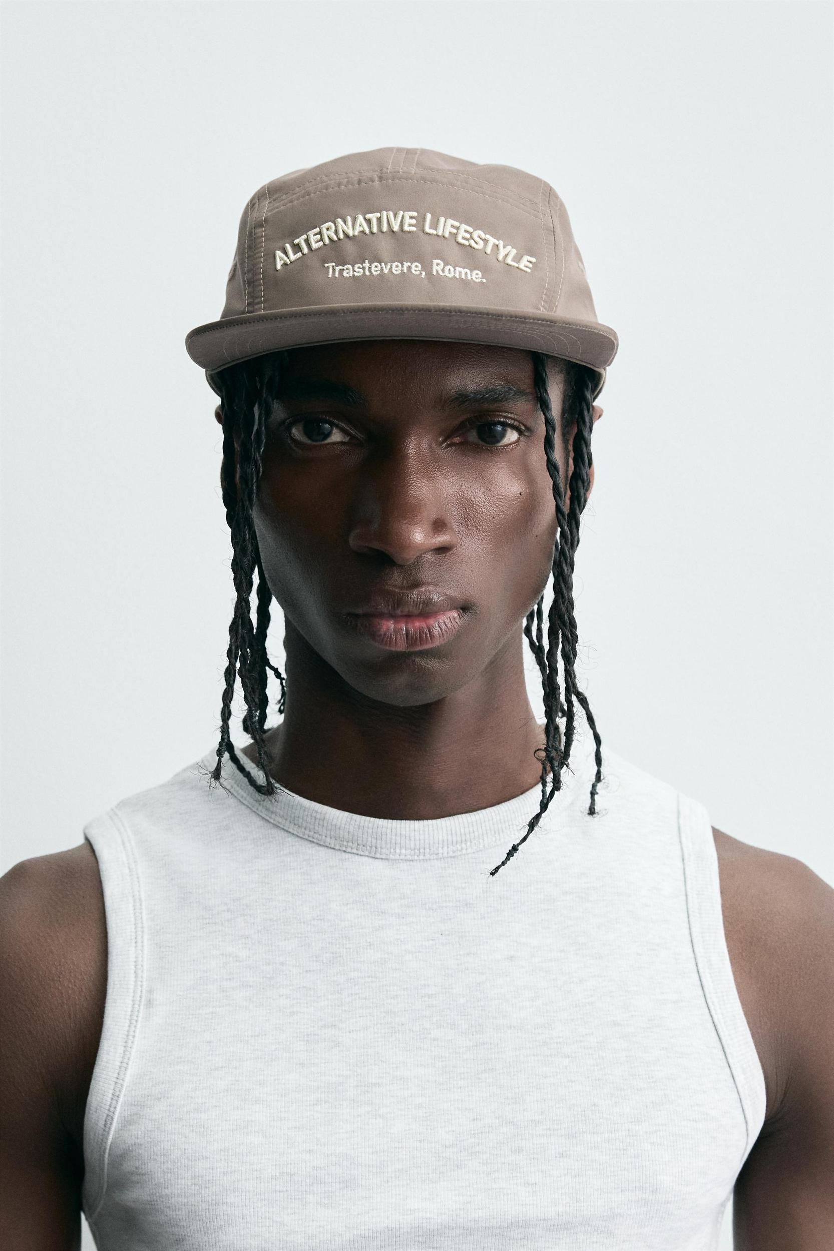 EMBROIDERED FLAT VISOR CAP Product Image