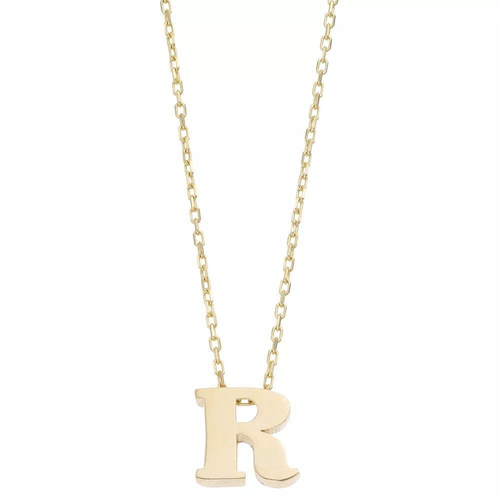 Au Naturale 14k Gold Initial Pendant Necklace, Women's,  Product Image