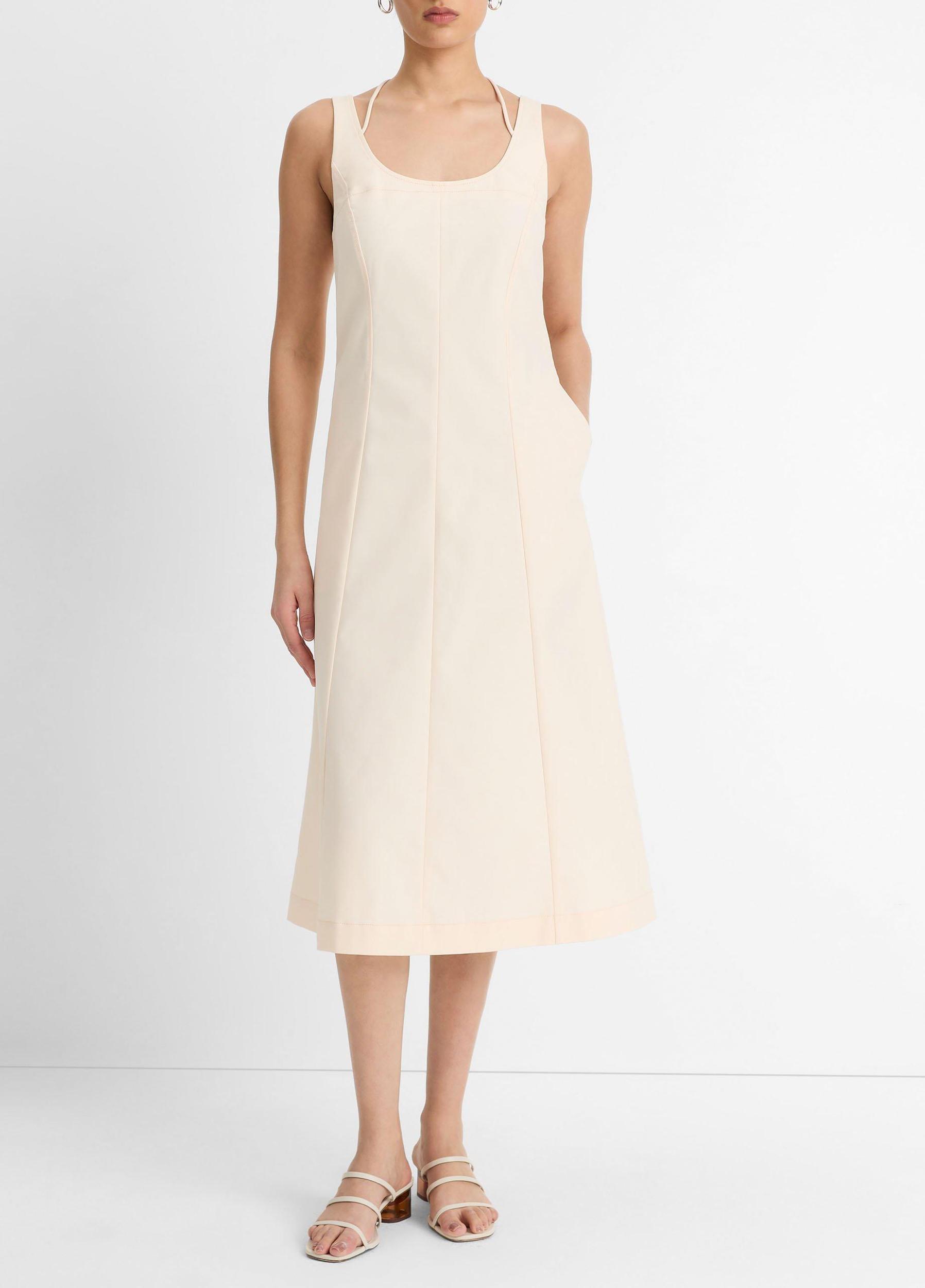 Seamed Cotton Tank Dress Product Image