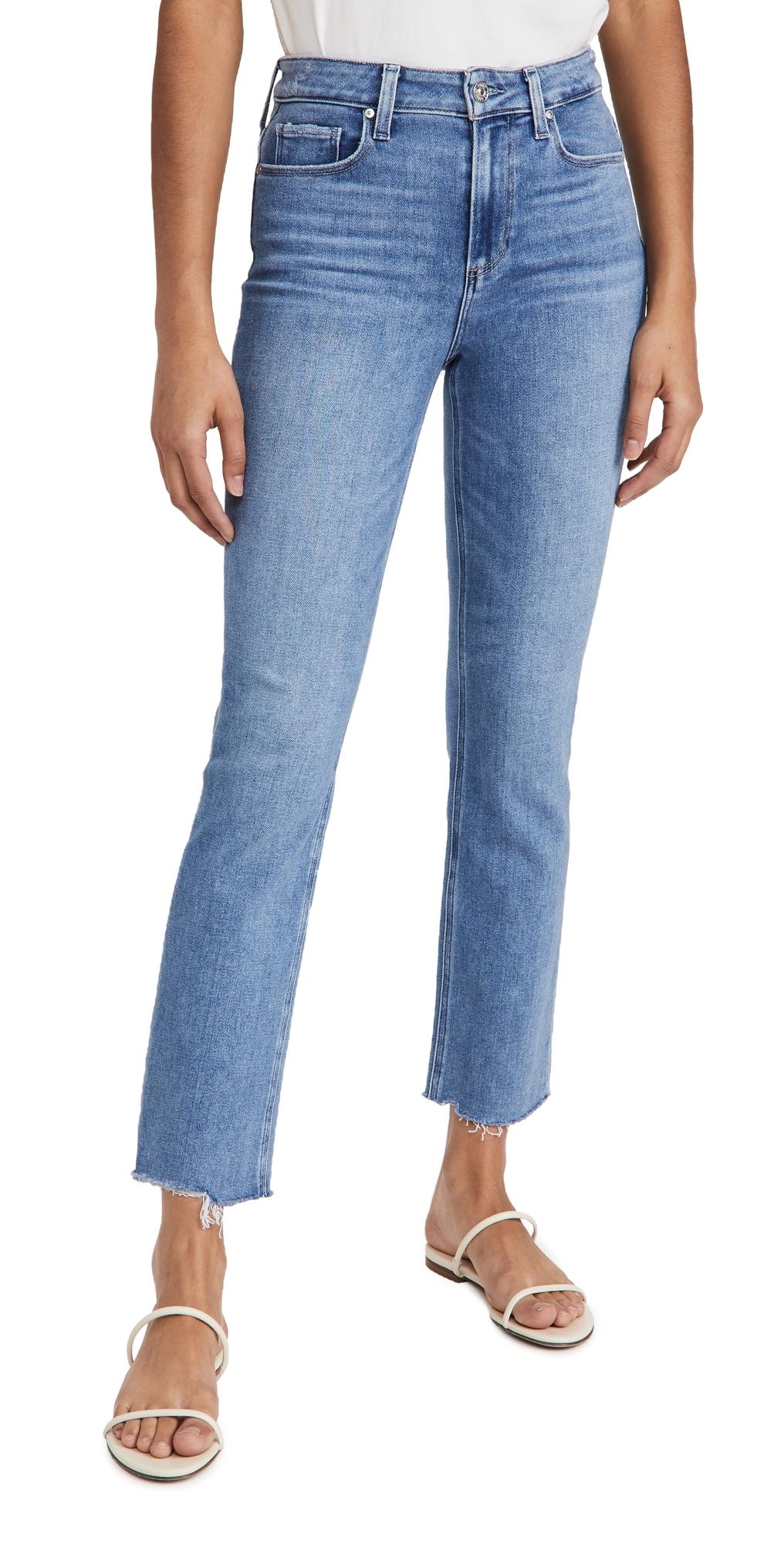 Paige Cindy High Rise Ankle Straight Jeans Product Image